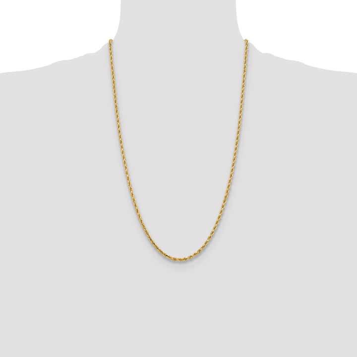 10K Yellow Gold 3.25mm D.C. Rope Chain