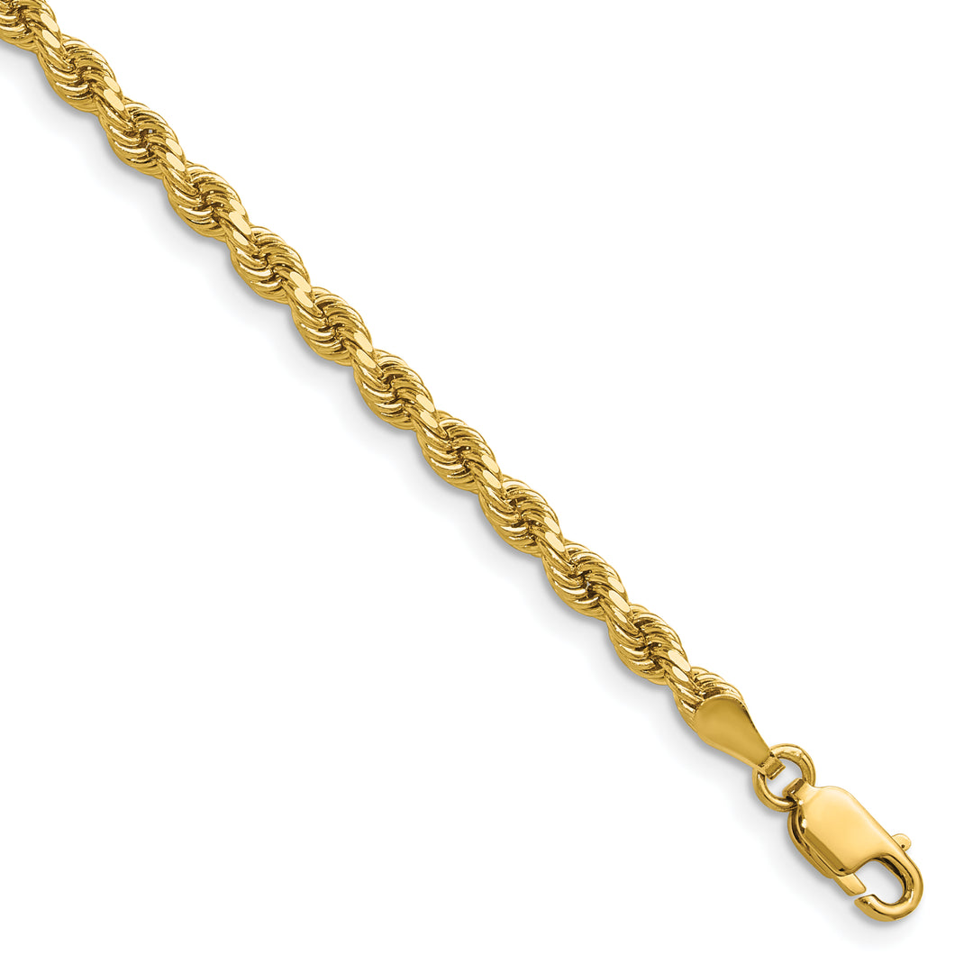10K Yellow Gold 3.25mm D.C. Rope Chain