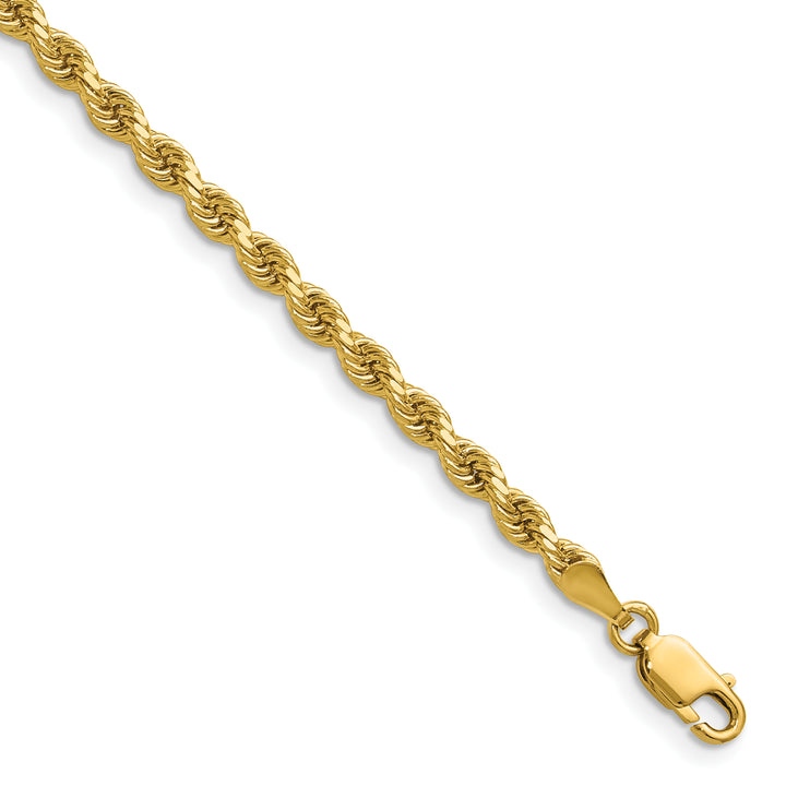 10K Yellow Gold 3.25mm D.C. Rope Chain