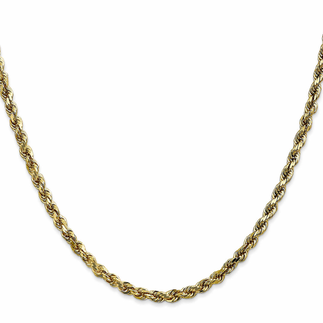 10K Yellow Gold 3.5mm D.C. Rope Chain