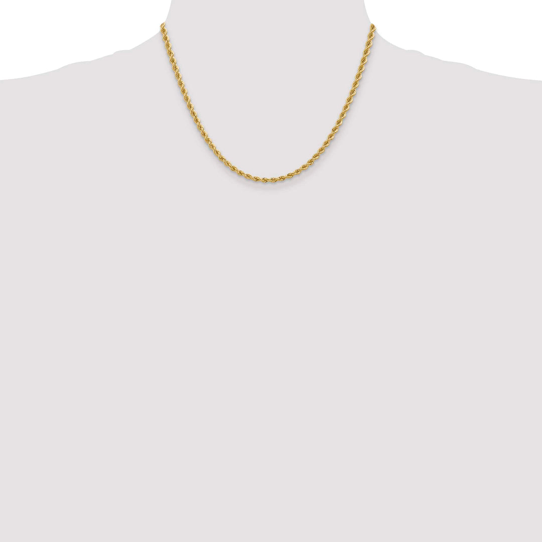 10K Yellow Gold 3.65mm Regular Rope Chain