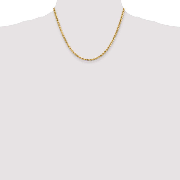 10K Yellow Gold 3.65mm Regular Rope Chain