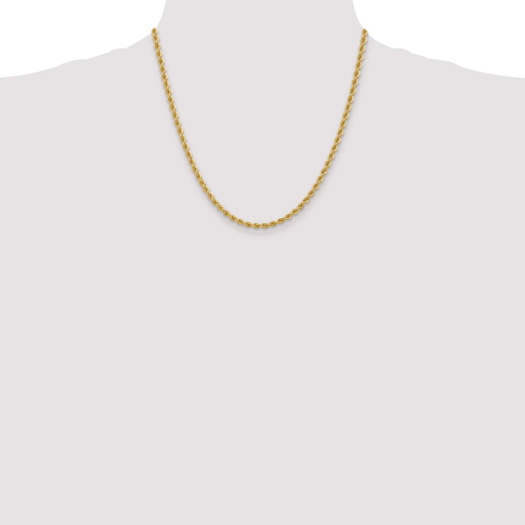 10K Yellow Gold 3.65mm Regular Rope Chain