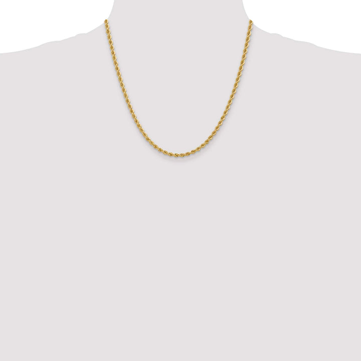 10K Yellow Gold 3.65mm Regular Rope Chain