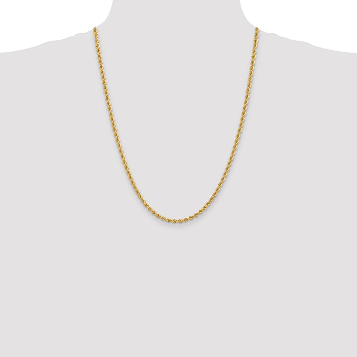 10K Yellow Gold 3.65mm Regular Rope Chain