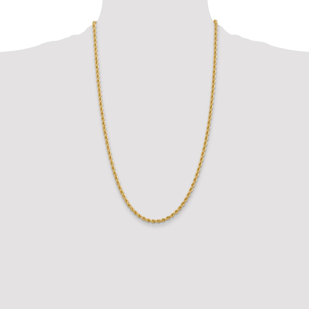 10K Yellow Gold 3.65mm Regular Rope Chain