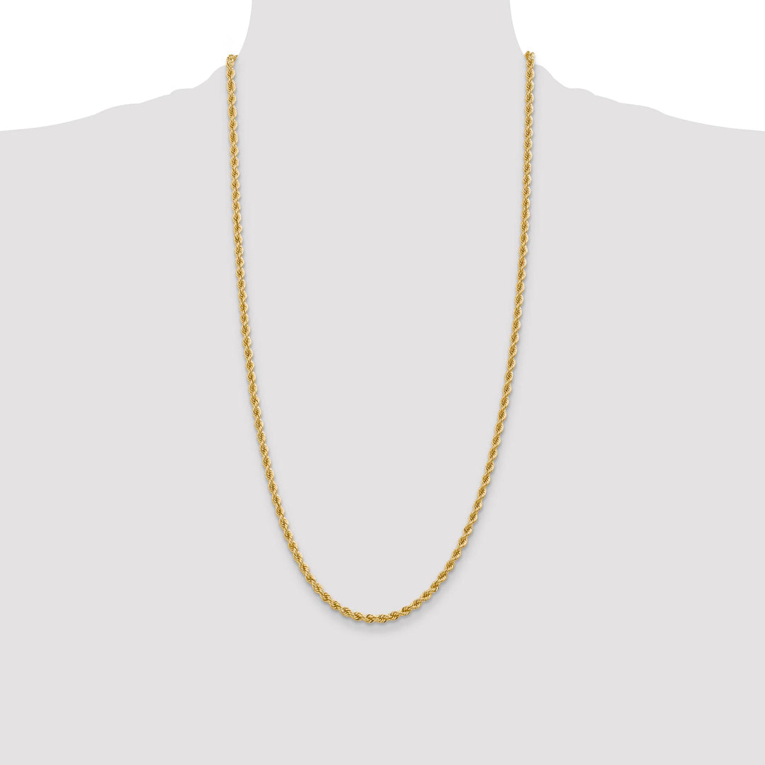 10K Yellow Gold 3.65mm Regular Rope Chain
