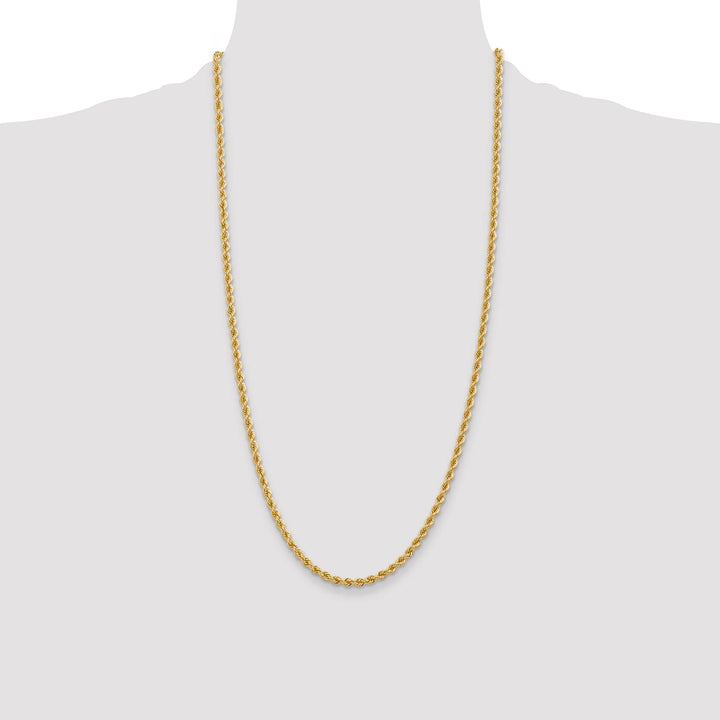10K Yellow Gold 3.65mm Regular Rope Chain