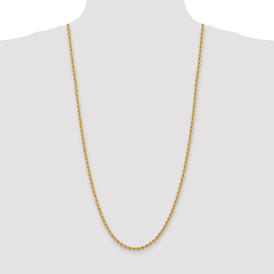 10K Yellow Gold 3.65mm Regular Rope Chain