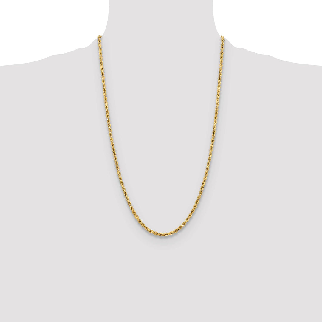 10K Yellow Gold 3.75mm D.C. Rope Chain