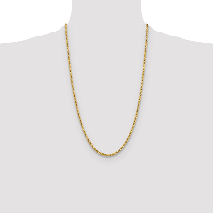 10K Yellow Gold 3.75mm D.C. Rope Chain