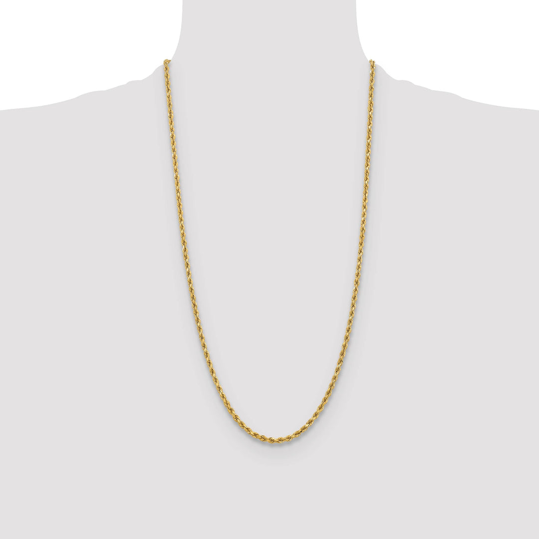 10K Yellow Gold 3.75mm D.C. Rope Chain