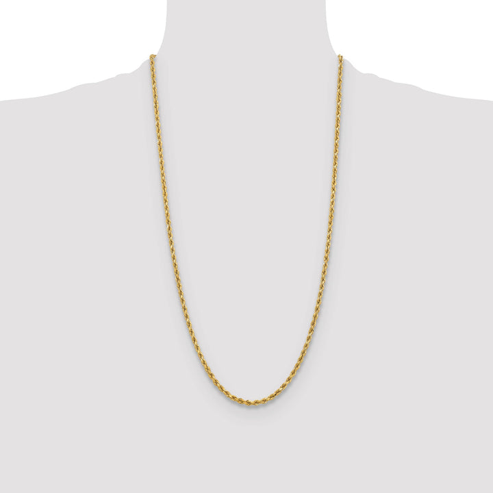 10K Yellow Gold 3.75mm D.C. Rope Chain