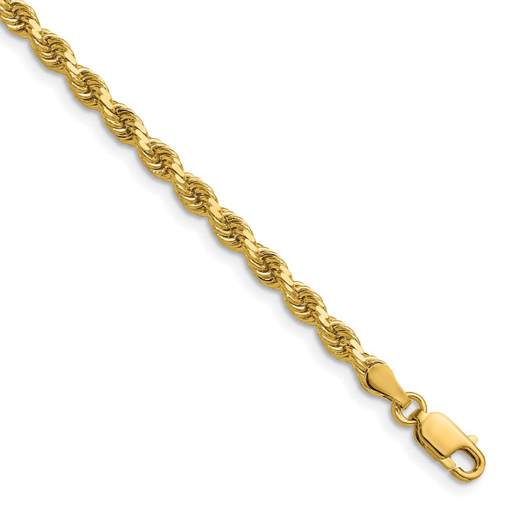 10K Yellow Gold 3.75mm D.C. Rope Chain