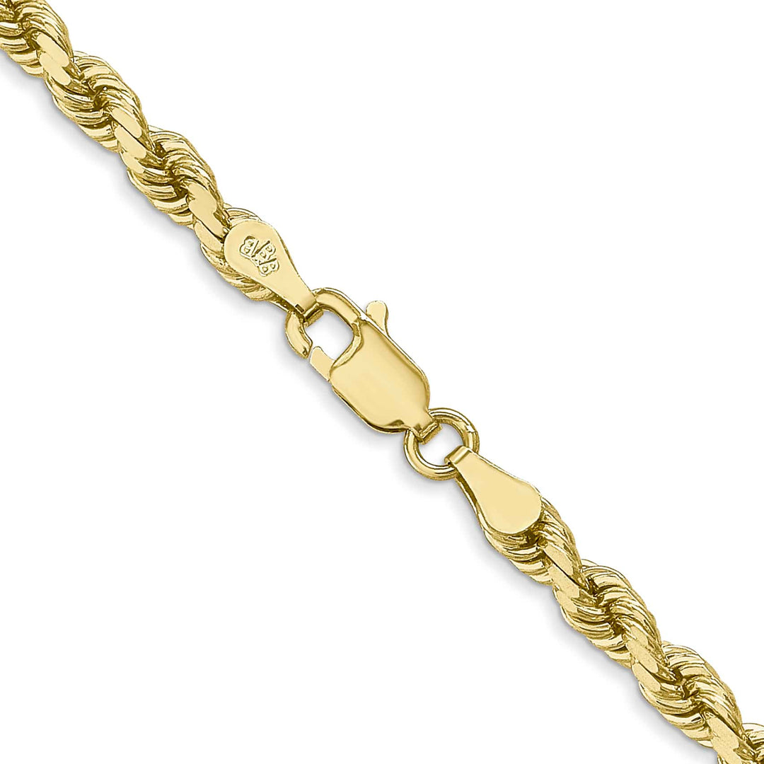 10K Yellow Gold 4mm D.C. Rope Chain
