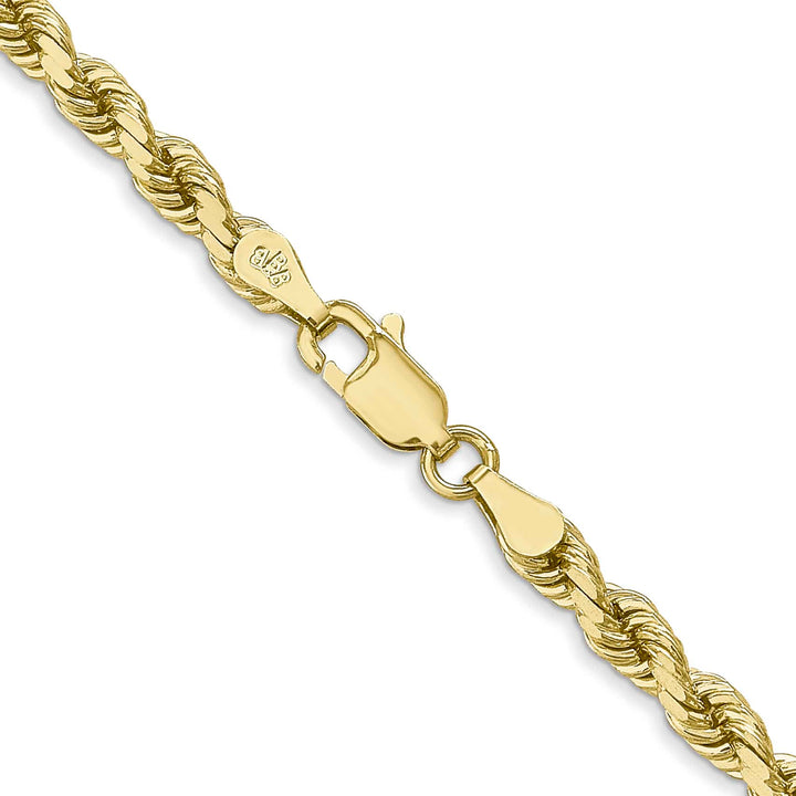 10K Yellow Gold 4mm D.C. Rope Chain