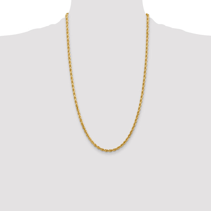10K Yellow Gold 4mm D.C. Rope Chain