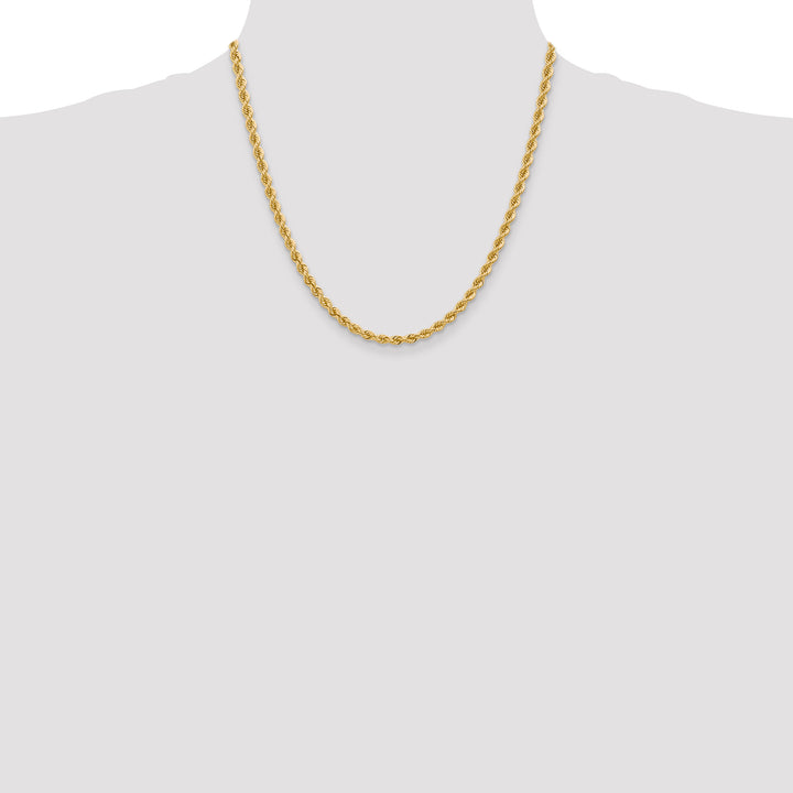 10K Yellow Gold 4mm Regular Rope Chain