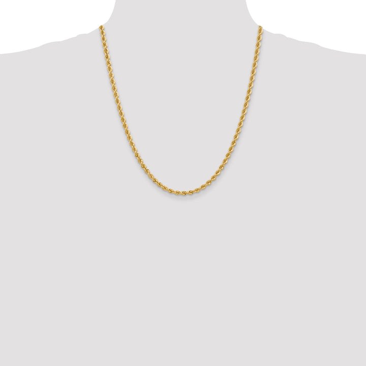 10K Yellow Gold 4mm Regular Rope Chain