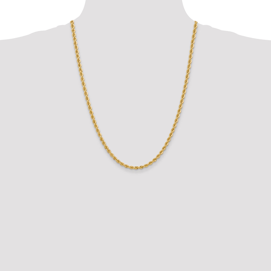 10K Yellow Gold 4mm Regular Rope Chain