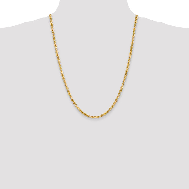 10K Yellow Gold 4mm Regular Rope Chain