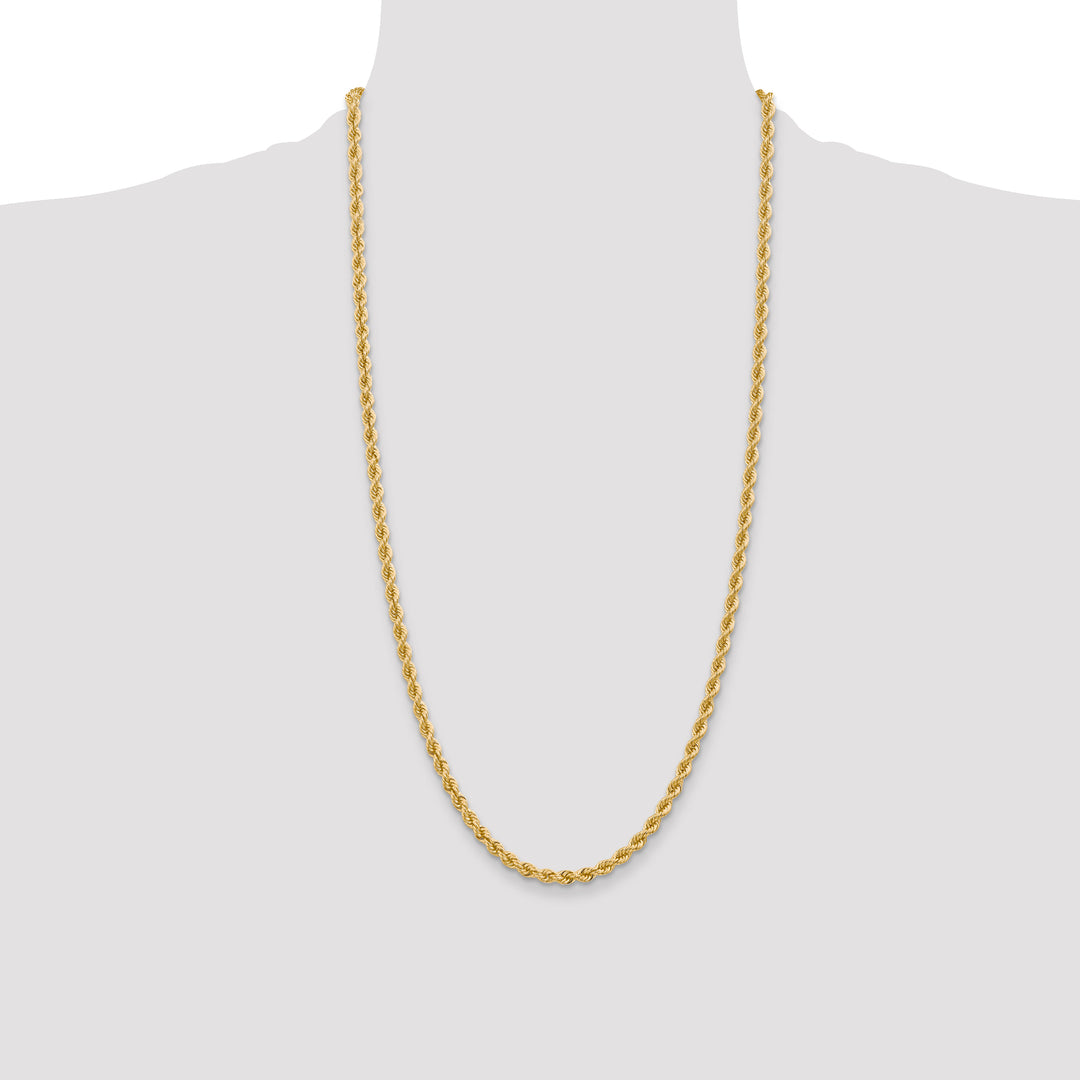 10K Yellow Gold 4mm Regular Rope Chain