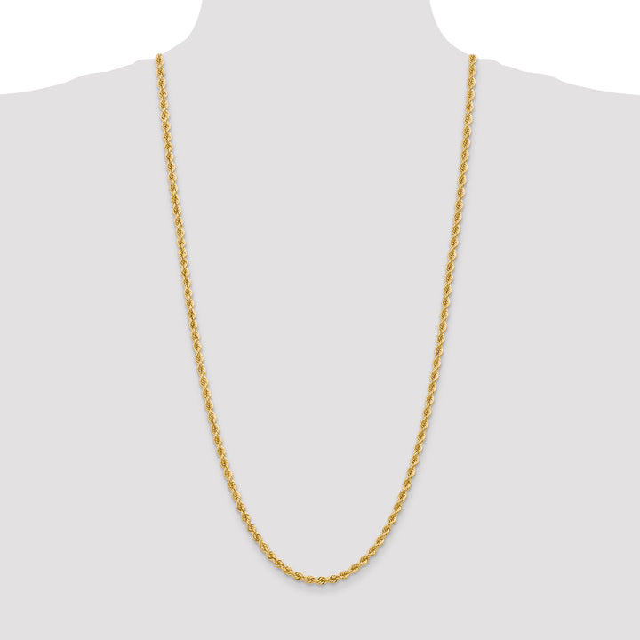 10K Yellow Gold 4mm Regular Rope Chain