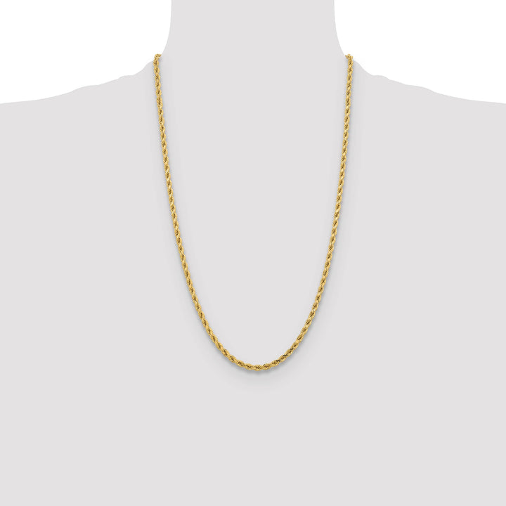 10K Yellow Gold 4.25mm D.C. Rope Chain