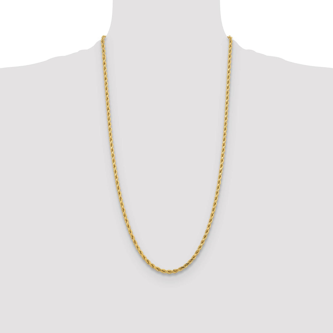 10K Yellow Gold 4.25mm D.C. Rope Chain