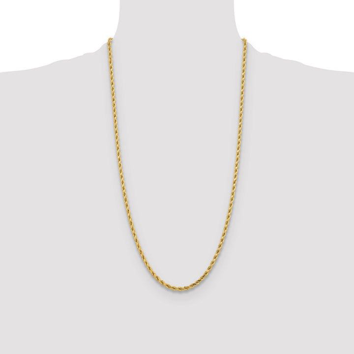 10K Yellow Gold 4.25mm D.C. Rope Chain