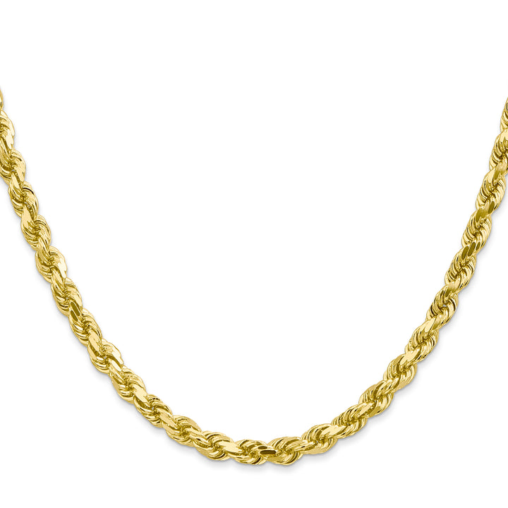 10K Yellow Gold 4.5mm D.C. Rope Chain