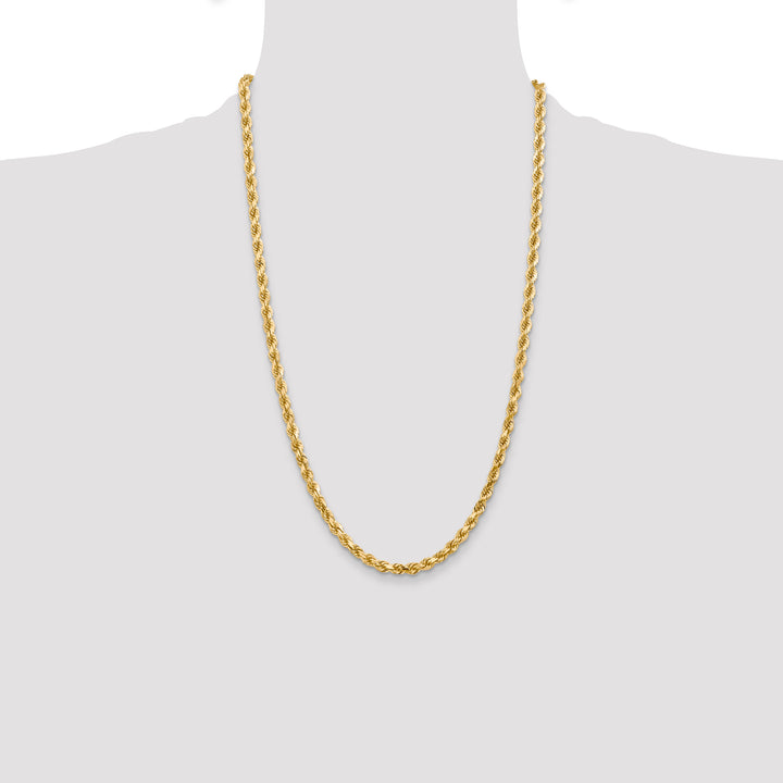 10K Yellow Gold 4.5mm D.C. Rope Chain