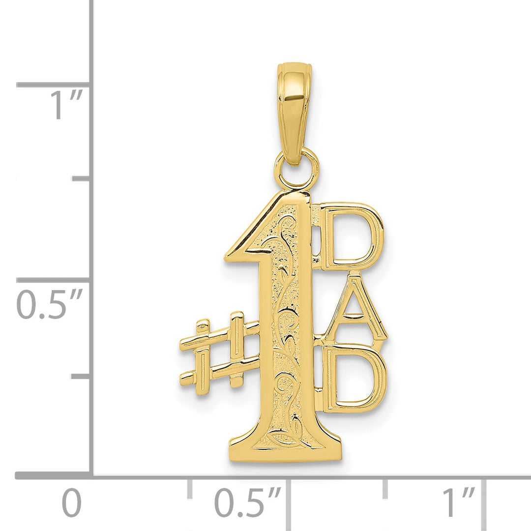 10K Yellow Gold #1 DAD Charm