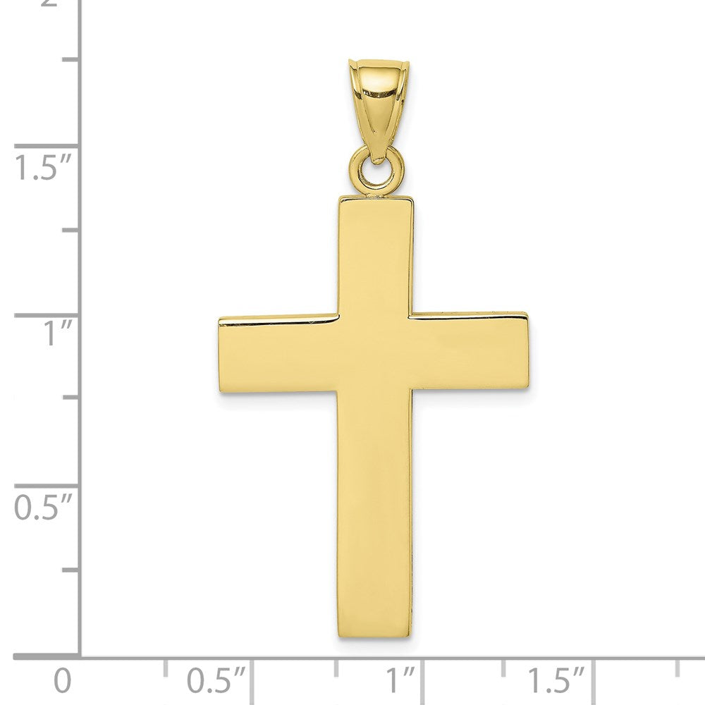 Lovely Rita's Pendants & Charms 10K Yellow Gold Polished Extra Large Cross with Open Back Pendant