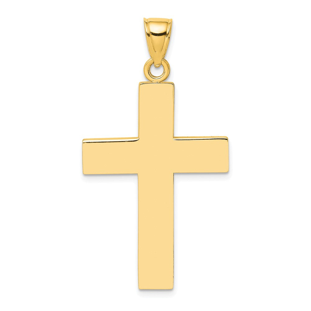 Lovely Rita's Pendants & Charms 10K Yellow Gold Polished Extra Large Cross with Open Back Pendant