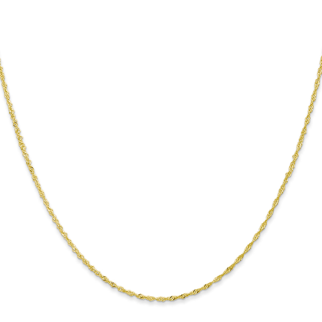 10K Yellow Gold 1.1mm Singapore Chain