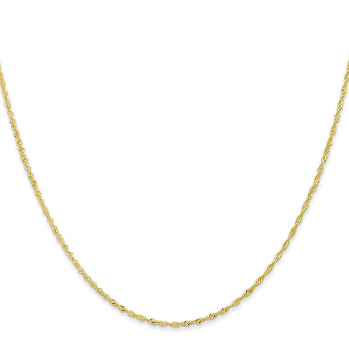 10K Yellow Gold 1.1mm Singapore Chain