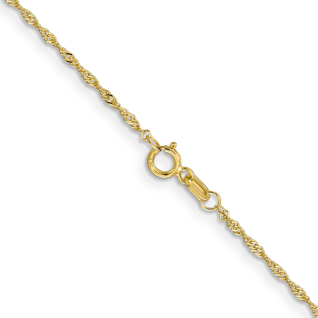 10K Yellow Gold 1.1mm Singapore Chain