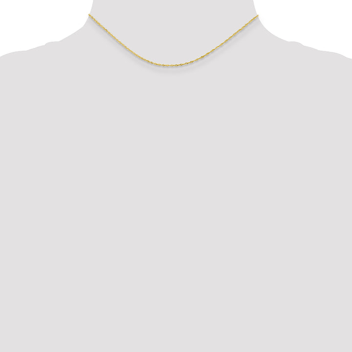 10K Yellow Gold 1.1mm Singapore Chain