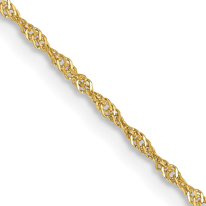 10K Yellow Gold 1.1mm Singapore Chain