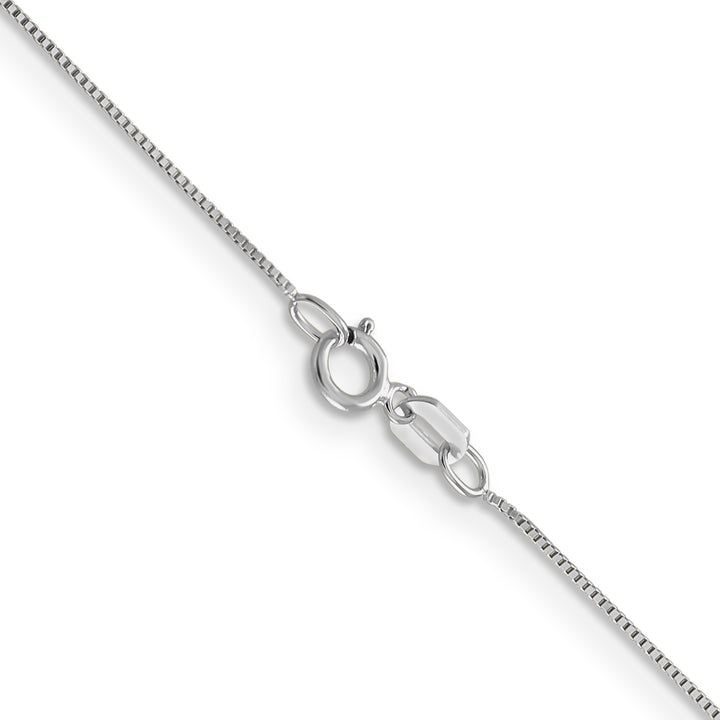 10K White Gold .5mm Box Chain