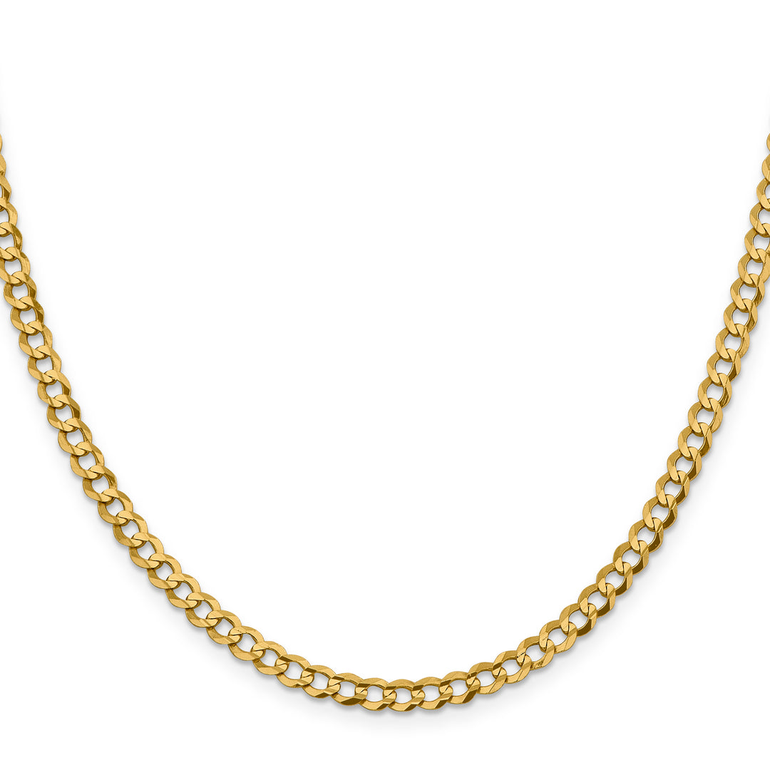 10K Yellow Gold 4.7mm Lightweight Flat Cuban Chain
