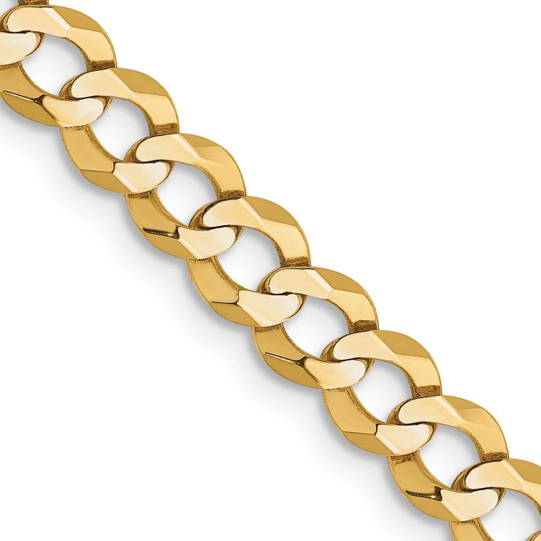 10K Yellow Gold 4.7mm Lightweight Flat Cuban Chain
