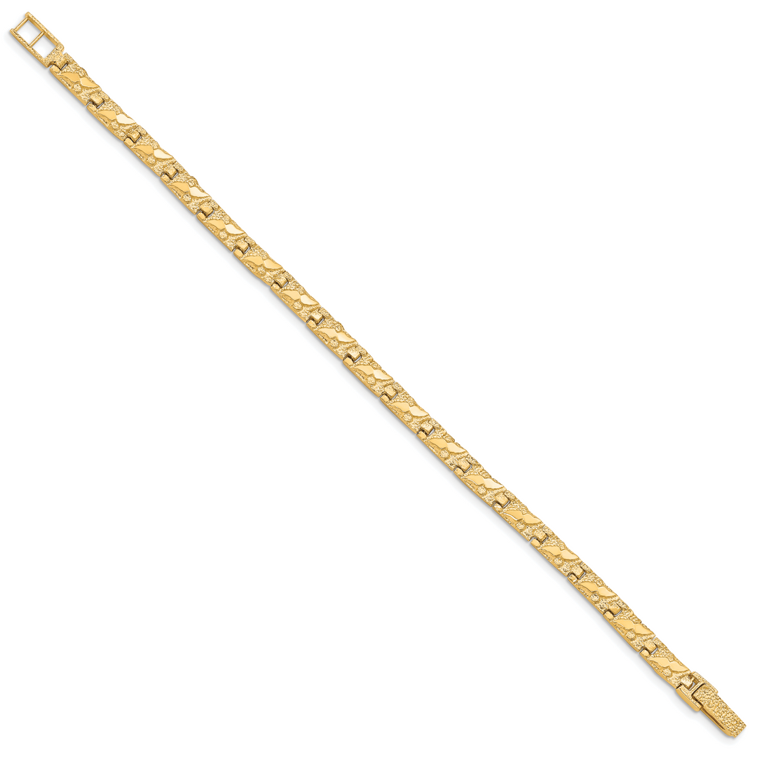10K Yellow Gold 5.5mm Nugget Bracelet