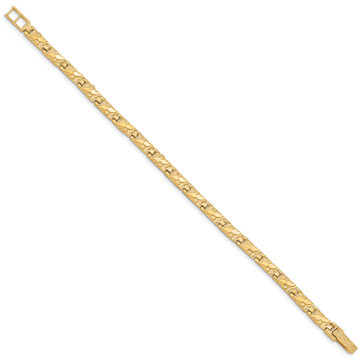 10K Yellow Gold 5.5mm Nugget Bracelet