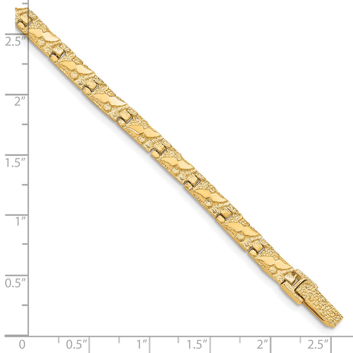 10K Yellow Gold 5.5mm Nugget Bracelet