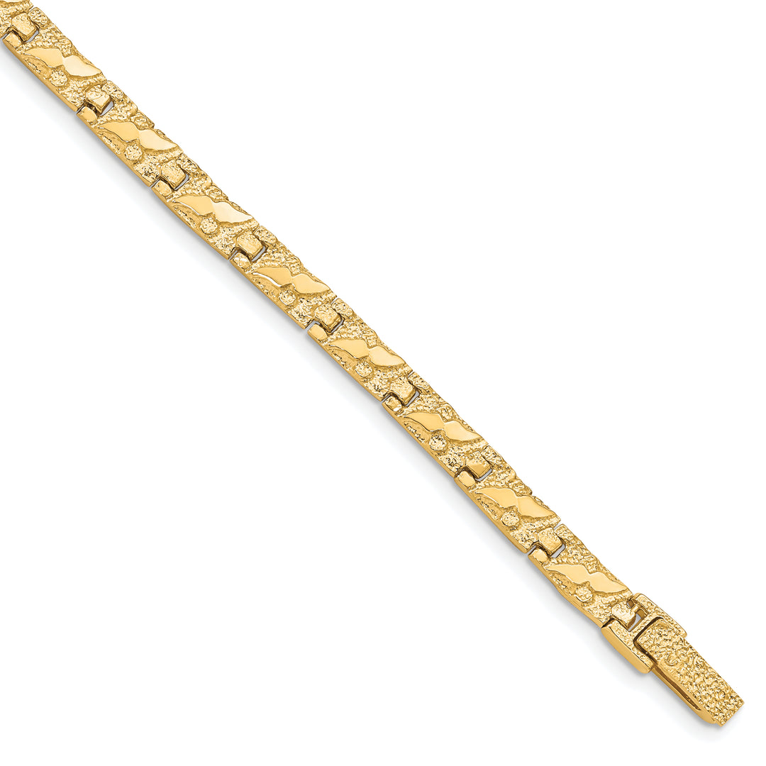 10K Yellow Gold 5.5mm Nugget Bracelet