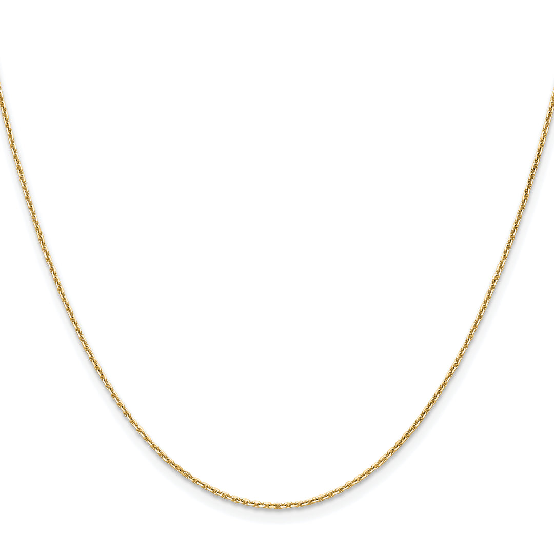 10K Yellow Gold 1.2mm D.C. Cable Chain