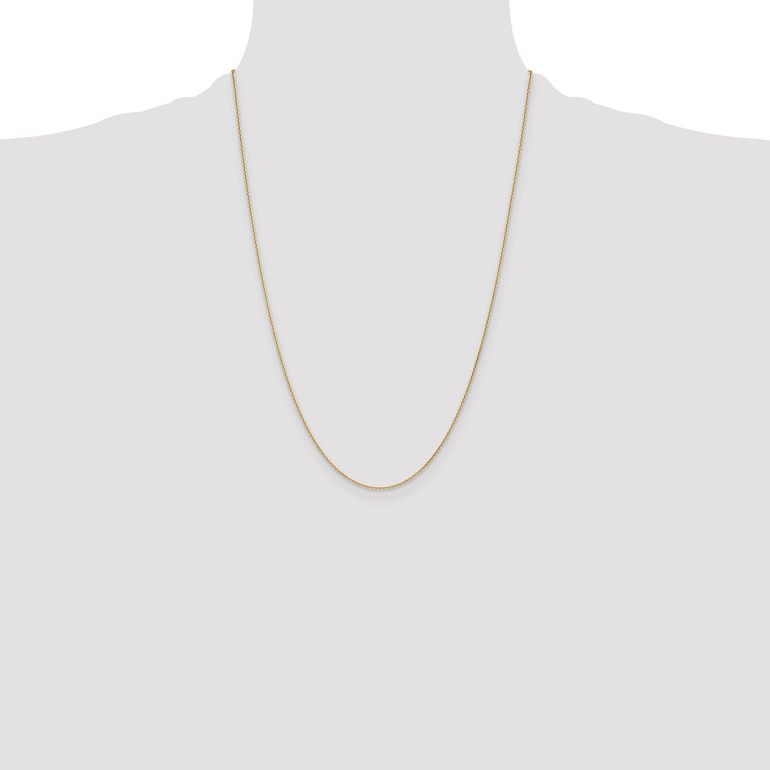 10K Yellow Gold 1.2mm D.C. Cable Chain