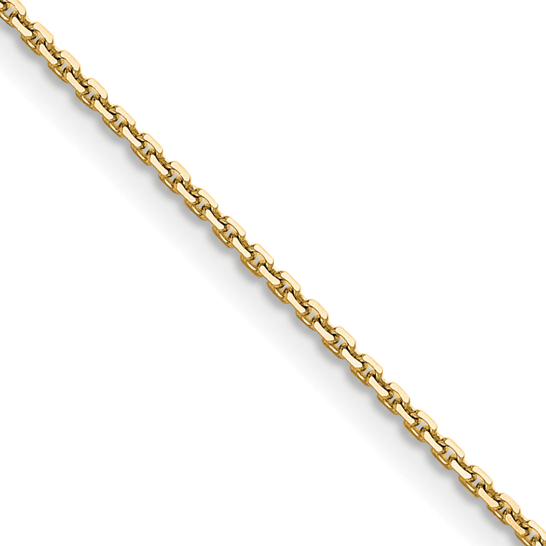 10K Yellow Gold 1.2mm D.C. Cable Chain